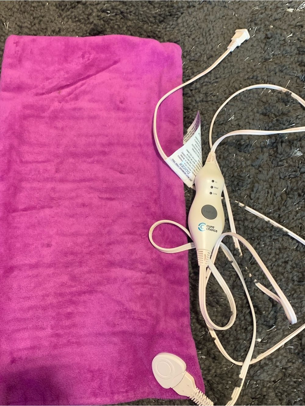 & Other Stories Pink Electric Heating Pad with Controller